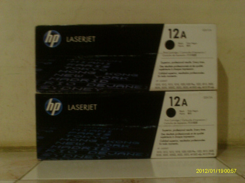 Cartucho Original De Tóner Negro Hp 12a Laserjet(q2612a)