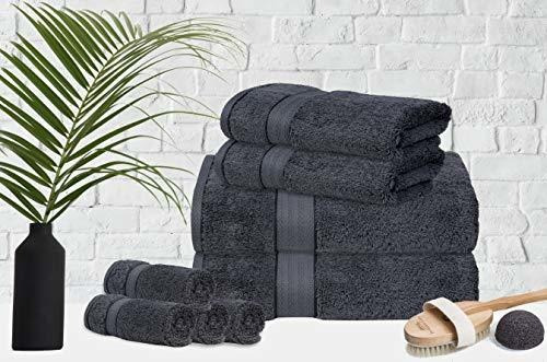 Toalla De Lujo 700 Gsm - 8 Piezas - Spa Y Hotel - Suave Y