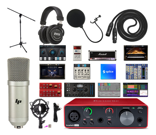 Focusrite Scarlett Solo - Interfaz De Audio Usb 2x2 Con Kit.