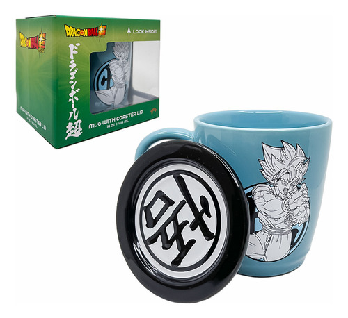 Taza Original Dragón Ball Con Su Portavasos  Goku Esferas