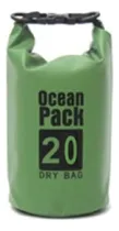 Comprar Bolsa Seca Impermeable 20 Lts Deportiva Pesca Campismo Playa Color Verde Oscuro