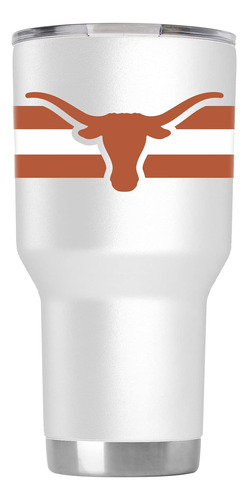 Vaso De 30 Oz Blanco Licencia Oficial De Texas, 18/8 Ac...