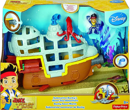 Submarino Jake Y Los Piratas Fisher Price Importado Nuevo