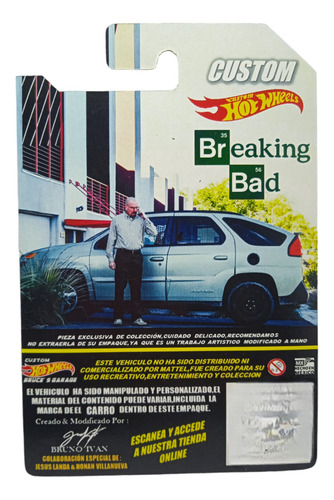Custom Hot Wheels Breaking Bad Pontiac Aztek Walter White (Usado)