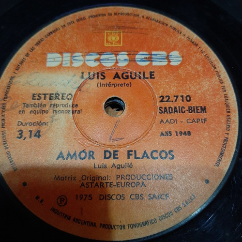 Simple Luis Aguile Discos Cbs C22