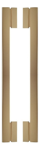 Puxador Para Porta Moma Dourado Zen Duplo 50 Cm (500 Mm)
