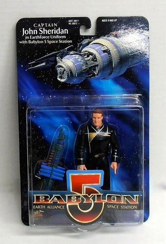 Babylon 5 Jhonn Sheridan Figura Con Nave Envío Gratis