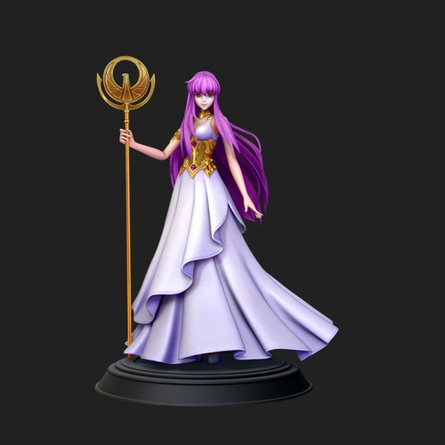 Saint Seiya Saori Athena D3d Archivo Stl Para Impresión 3d