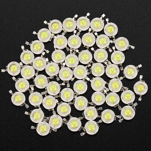 Lámpara Led Blanca Fría De Alta Potencia Con Diodo De 1 W, 1