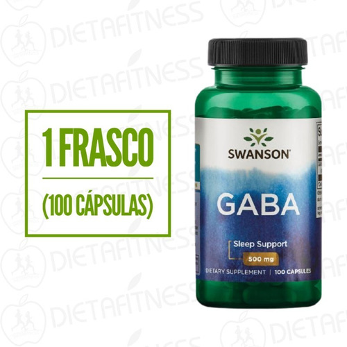 Gaba Swanson 500 Mg 100 Capsulas - 1 Frasco - Dietafitness