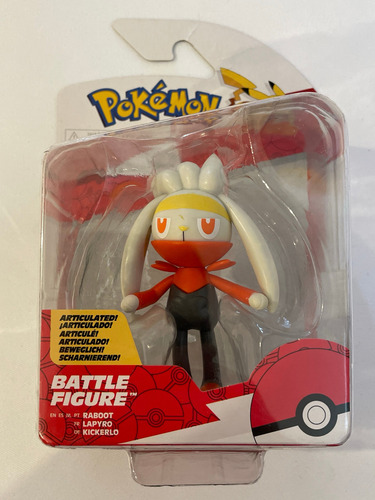 Raboot Pokemon Battle Figure Jazwares 2023 Figura 8cms (Usado)