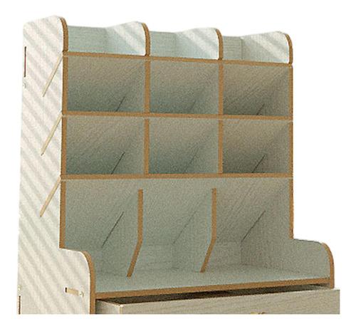 Organizador De Lápiz De Madera Rack De Almacenamiento Multi