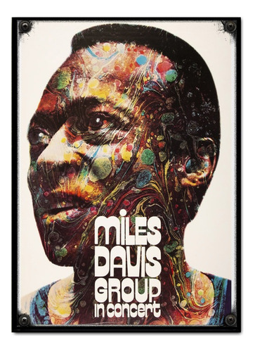 #599 - Cuadro Decorativo Vintage 30 X 40 - Miles Davis Jazz