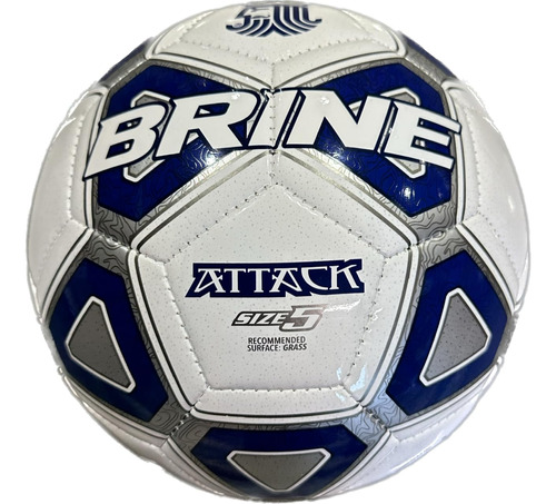 Brine Balón De Fútbol Attack, Azul Marino, Talla 5