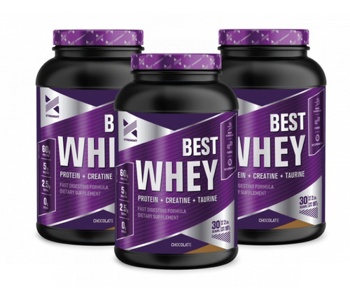 Combo 3 Unidades Best Whey Protein Xtrenght®