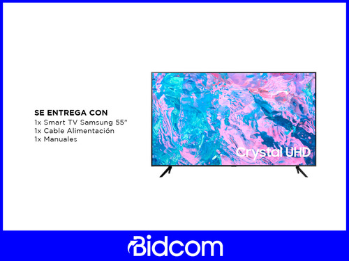 Smart Tv Samsung 55 Pulgadas Crystal Uhd 4k Un55cu7000pxpa
