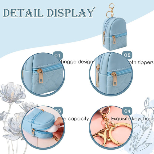 Set De 3 Minimochilas Lydztion De Piel Sintética Para Cosmét