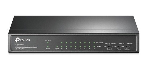 Switch Tp-link Tl-sf1009p 9 Puertos 10/100 8 Port Poe+