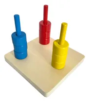 Comprar Apilador De Colores En 3 Ejes Verticales Montessori