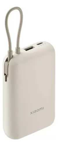 Xiaomi Power Bank 10000mah Cable Integrado 22.5w Usb-c, Tan