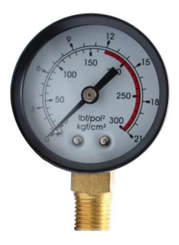 Manômetro Vertical Douat Rosca 1/4 Npt 300 Libras 17 Bar