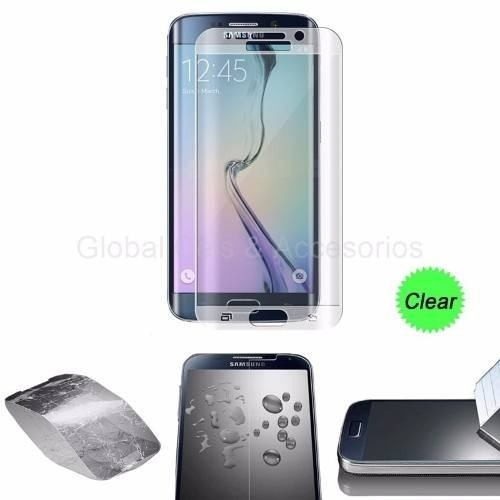 Cristal Templado Galaxy S6 Edge Bordes Curvos Negro / Clear