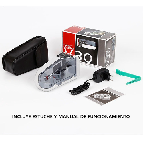 Imagen 7 de 10 de Contadora Billetes Portatil Maquina Contar Dinero + Funda