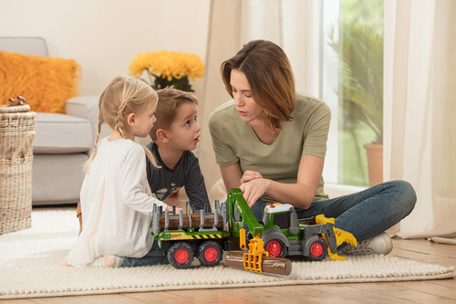 Dickie Toys - Camión Y Tren Happy Fendt Forester De 25 Pulga