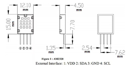Am2320 Sensor De Temperatura Y Humedad - Arduino