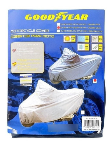Imagen 3 de 6 de Oferta Del Dia Cobertor Para Motocicleta Good Year mediano-n