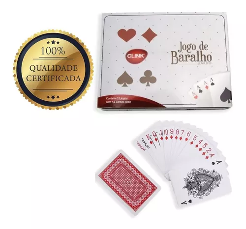 Jogo De Baralho 108 Cartas Em Plástico Poker Truco Magica - mjs