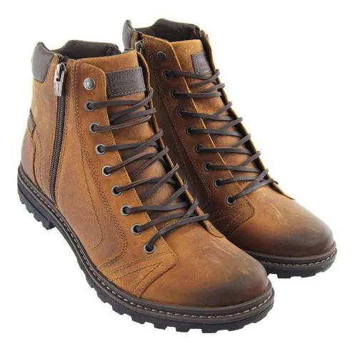Bota Freeway Absolut Couro Crazy Horse Camel Masculino