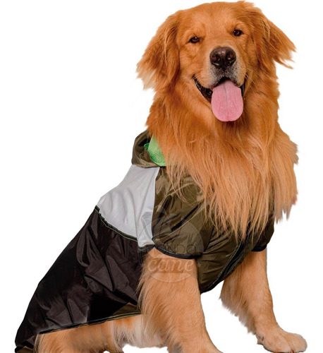 Piloto Tipo Capa Impermeable Perro Lluvia. Talles Grandes