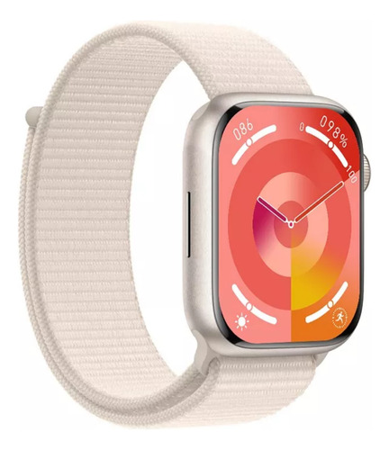 Smartwatch Watch Mini 2 C/ Nfc + Gps (40mm) - Series 10 Caixa Prateado Pulseira Bege