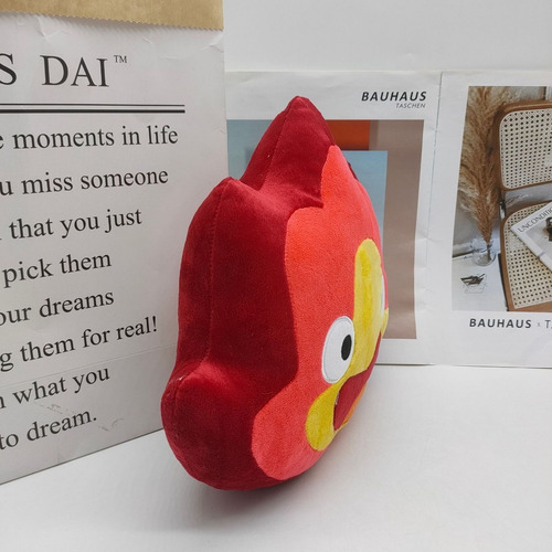 Imagen 8 de 10 de Calcifer Muñeco Peluche Juguete Regalo Para Niños 24cm
