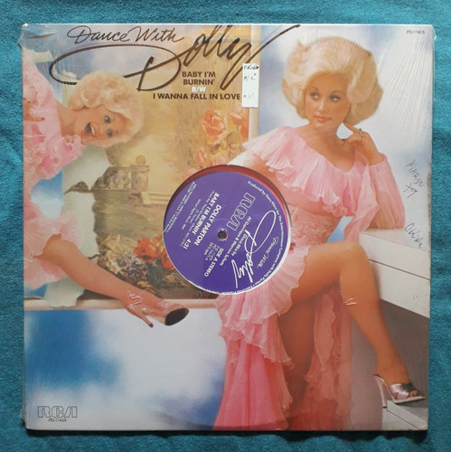 Lp Dolly Parton / Mix / Dance With Dolly / Pink 1978 ,us (Usado)