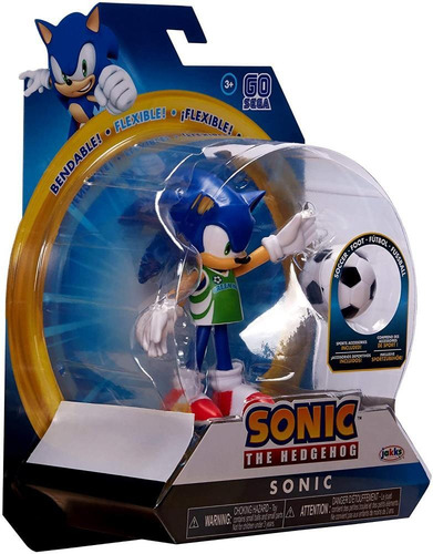 Sonic The Hedgehog 10cm Soccer Sonic Flexible