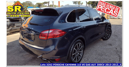 Sucata Porsche Caye 3.6 V6 Gas Aut 300cv 2013 Blindada Pecas