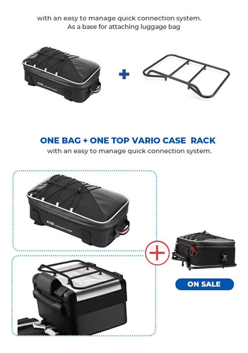 Bolsa Portaequipajes Top Case Para Bmw R1200gs F750gs F850gs