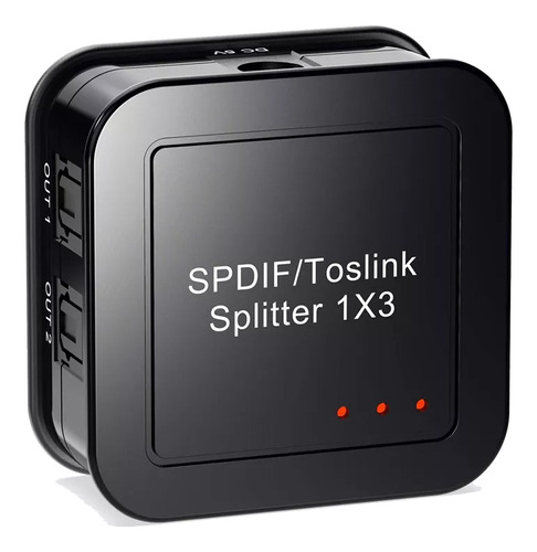 Divisor De Audio Óptico Digital 1x3 Spdif Digital Toslink O