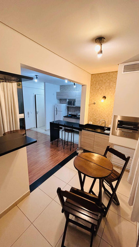 Loft 46m Andar Alto, Vista Livre E Cond Resort