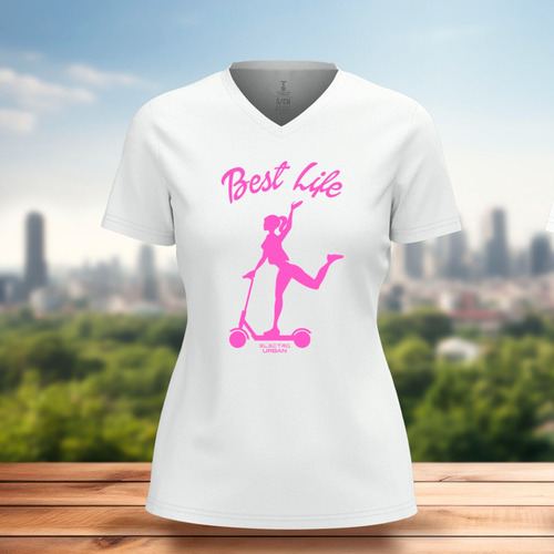 Playera Barbie Girl Scooter Rider 100% Algodon