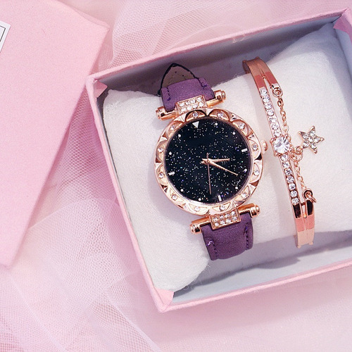 Set De Regalo De Reloj Y Pulsera Para Mujer