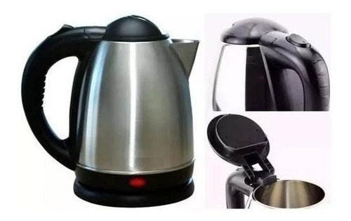 Imagen 2 de 10 de Pava Electrica Acero Inoxidable Mate Cafe Te Jarra