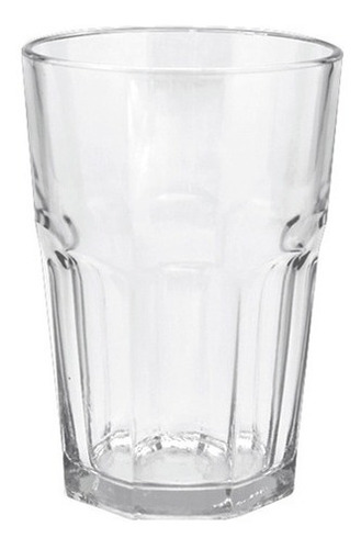 Vasos Vidrio Durax X12 Simil Bristol Agua Jugo 400 Ml