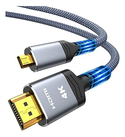 Highwings Cable Micro Hdmi A Hdmi 4k De 6 Pies, Micro Macho 