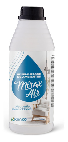 Neutralizador De Odor Tecido E Ar Mirax Air 1 Litro Renko