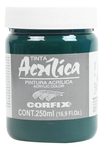Tinta Acrílica Corfix 250ml Verde Inglês 75 Gr 1