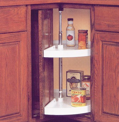 Kv Lazy Susan Pie Cut Montado 2 Balda Polimero 24  Puerta