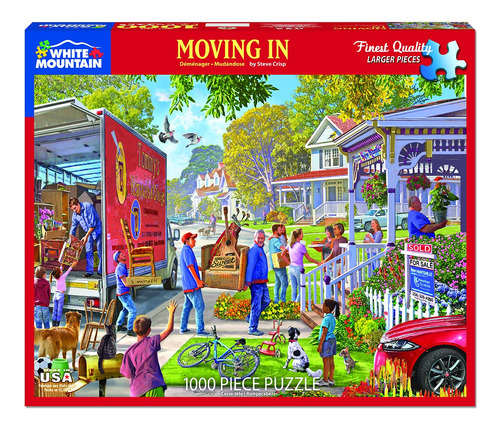 White Mountain Puzzles Moving In - Rompecabezas De 1000 Piez